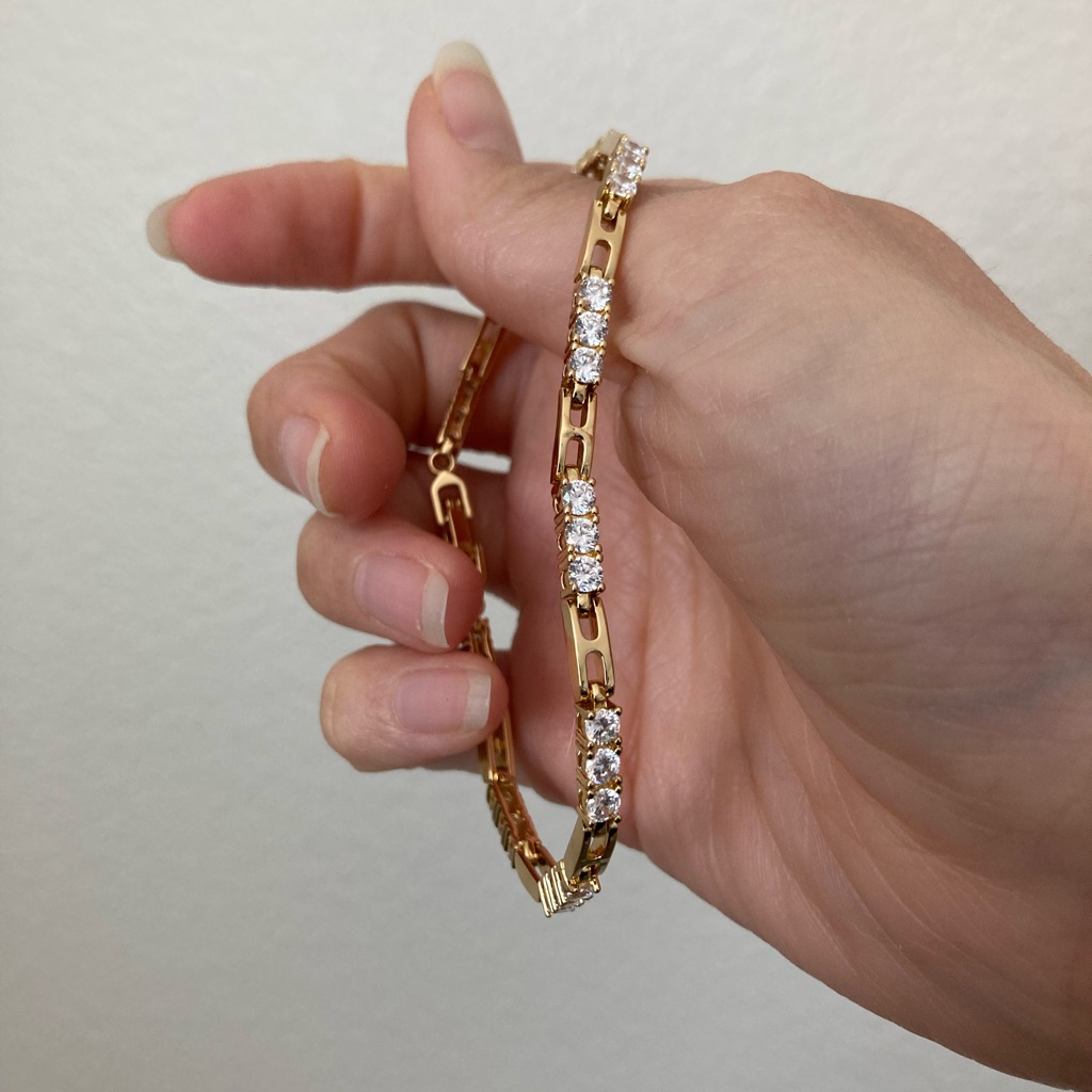New Child Of Wild Castlewood Cz Bracelet Gold Tennis Bracelet